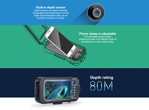 UW-Gehäuse für Smartphone Kamera